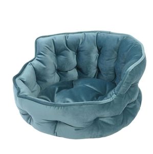 Plush mini tufted pet bed